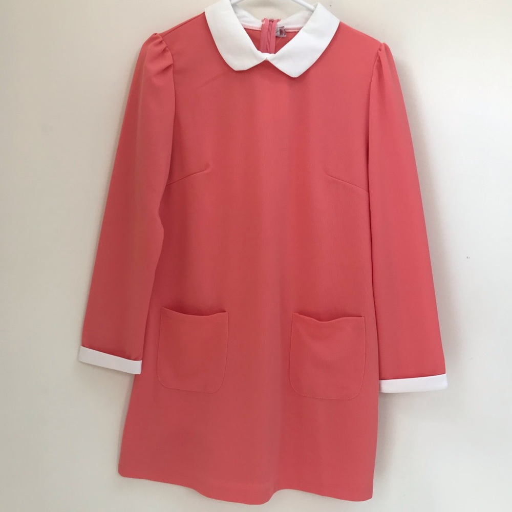 Brand New Pink Peter Pan collar mini dress